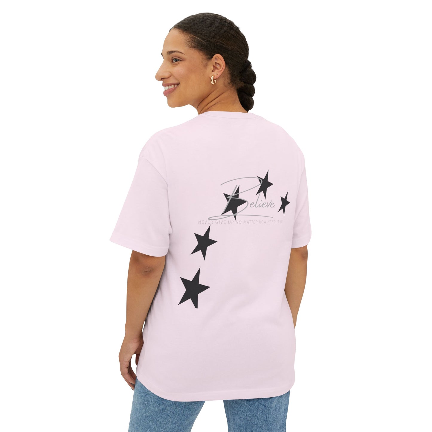Boxy tee "Believe"