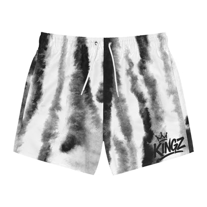Kingz Black & White Matching Couples Swim Suit